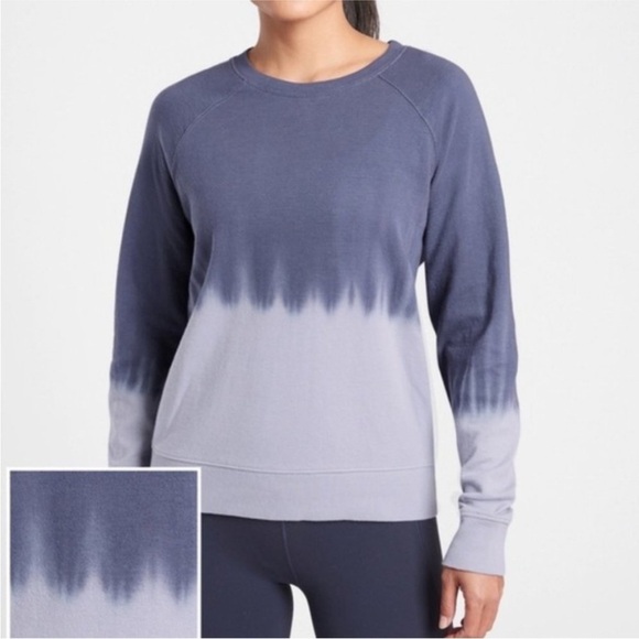 Athleta Medieval Violet Sundown Dip Tie Dye Sweatshirt - Picture 1 of 6